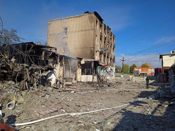 Внаслідок обстрілу 13 жовтня сталася пожежа в Куп’янську